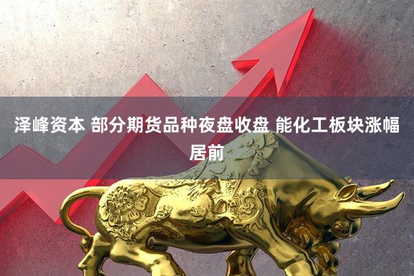 泽峰资本 部分期货品种夜盘收盘 能化工板块涨幅居前